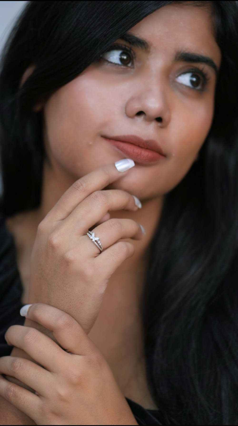 Enchanted Butterfly Silver Ring